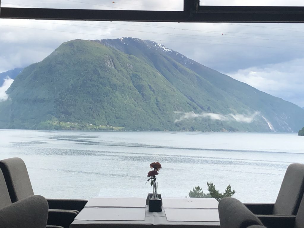 View from Dragsvik Fjord Hotel 