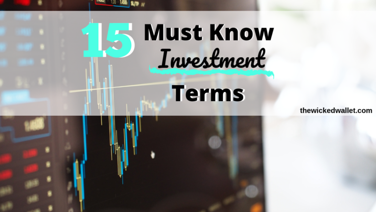 15 Must Know Investment Terms