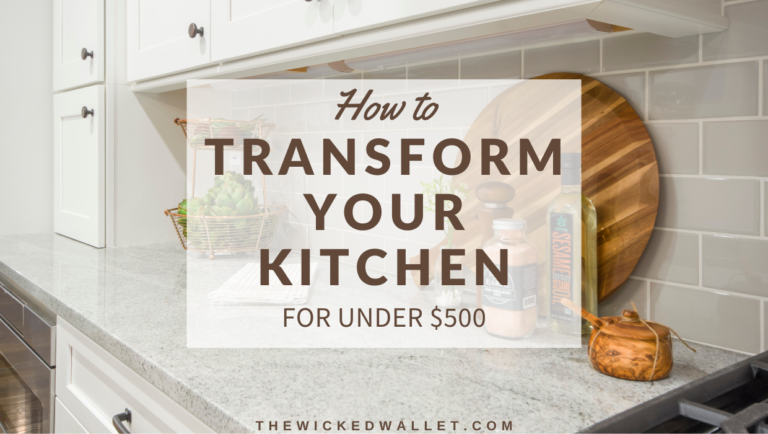 How to Transform Your Kitchen for Under 500